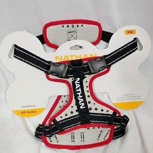 NWT Nathan K9 Series Dog Harness Black with Red Trim Size Small